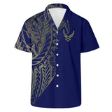 Tribal Air Force Mens Hawaiian Casual Shirt