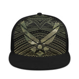 Tribal Multicam Air Force Front Printing Mesh Hip-hop Hats