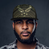 Tribal Multicam Air Force Front Printing Mesh Hip-hop Hats