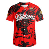 Gracies Gryphons Short Sleeve Baseball Jersey
