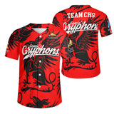 Gracies Gryphons Short Sleeve Baseball Jersey