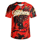 Gracies Gryphons 2 Short Sleeve Baseball Jersey