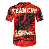 Gracies Gryphons 2 Short Sleeve Baseball Jersey