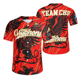 Gracies Gryphons 2 Short Sleeve Baseball Jersey