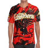 Gracies Gryphons 2 Short Sleeve Baseball Jersey