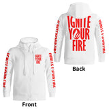 Ignite Your Fire - Adult Full Zip Turtleneck Hoodie Streetwear