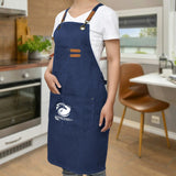 Chenega Team Eagle - Unisex Canvas Cross Back Chef Aprons Multifunction with Large Pockets