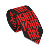 Ignite Your Fire - Black All Over Print Unisex Bandana Tie Necktie
