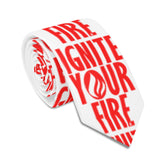 Ignite Your Fire - White All Over Print Unisex Bandana Tie Necktie