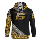 North County Bulldogs #6 Pulealii - Adult Full Zip Turtleneck Hoodie Streetwear