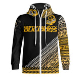 North County Bulldogs #9-#12 Manuofetoa 4 - Adult Full Zip Turtleneck Hoodie Streetwear
