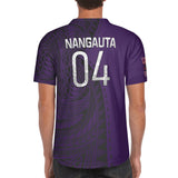 Familian Dodo Reunion Purple Mens Short Sleeve Baseball Jersey