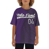 Familian Dodo Reunion Purple Childrens Loose Fit Short Sleeve T-Shirt Pull on Tees