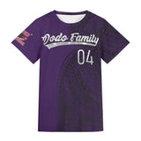 Familian Dodo Reunion Purple Unisex All-Over Print Adult Short Sleeve Tshirt