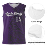Familian Dodo Reunion Purple Basketball Jersey Tank Top