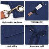 Chenega Team Eagle - Unisex Canvas Cross Back Chef Aprons Multifunction with Large Pockets