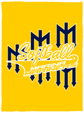 Marina Mariners Softball Cozy Plush Fleece Blanket - 30x40