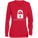 Inspired Homes,  LLC Ladies' Moisture-Wicking Long Sleeve V-Neck Tee