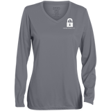 Inspired Homes,  LLC Ladies' Moisture-Wicking Long Sleeve V-Neck Tee