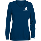 Inspired Homes,  LLC Ladies' Moisture-Wicking Long Sleeve V-Neck Tee