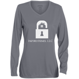 Inspired Homes,  LLC Ladies' Moisture-Wicking Long Sleeve V-Neck Tee