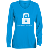 Inspired Homes,  LLC Ladies' Moisture-Wicking Long Sleeve V-Neck Tee
