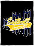 Marina Mariners Softball Cozy Plush Fleece Blanket - 30x40